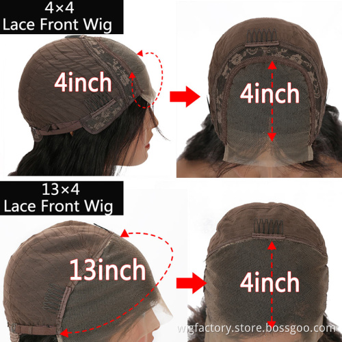 Wholesale short peruvian bob wigs lace front,4x4 and 13x4 lace frontal bob lace wig,straight lace front bob wig human hair